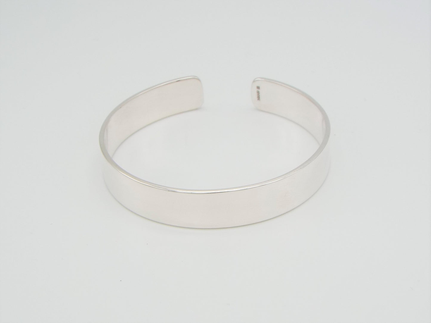 Smooth Polished Sterling Silver Cuff Bracelet - Medium width