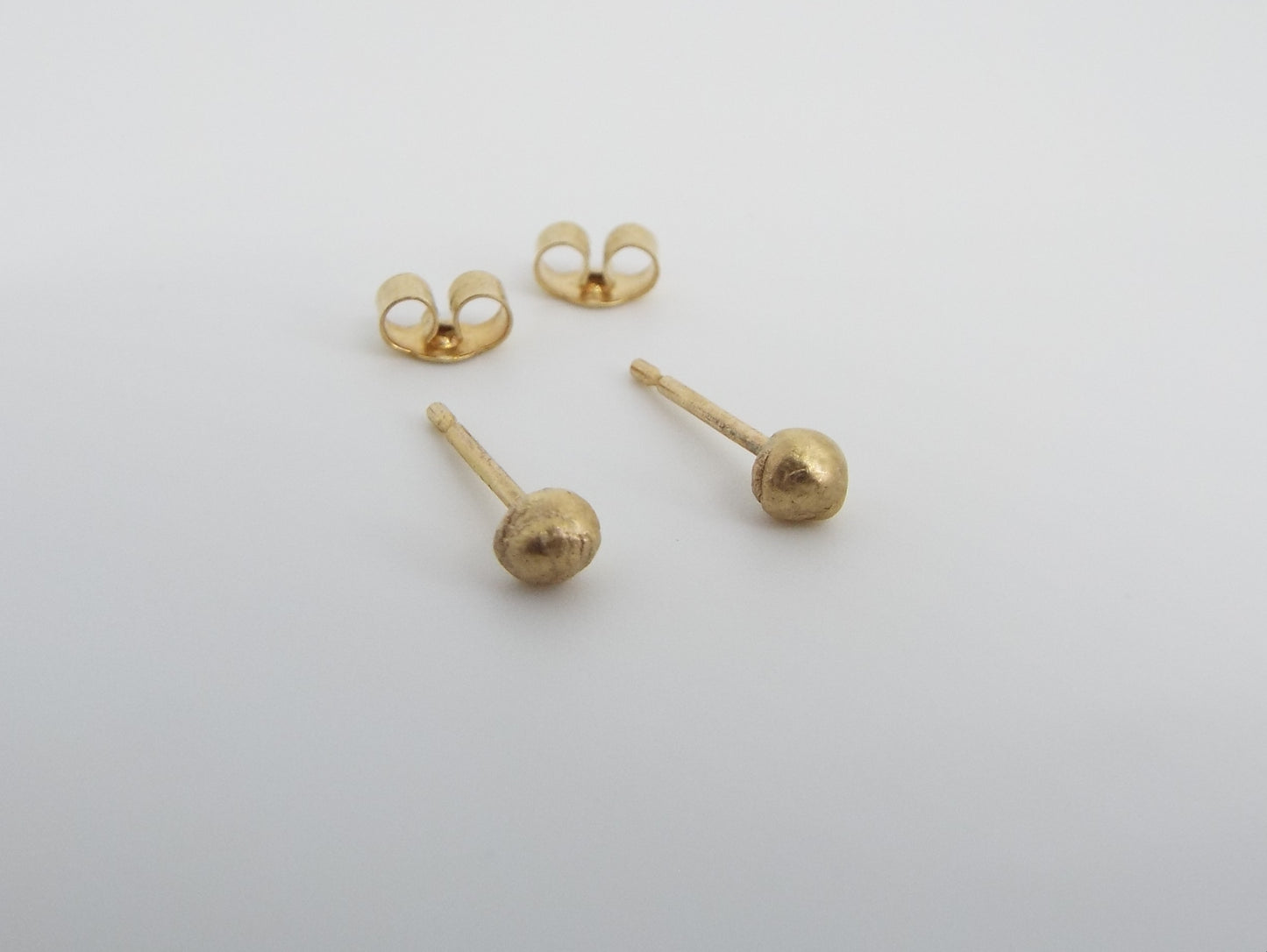 Molten Droplet 9ct Gold Earrings