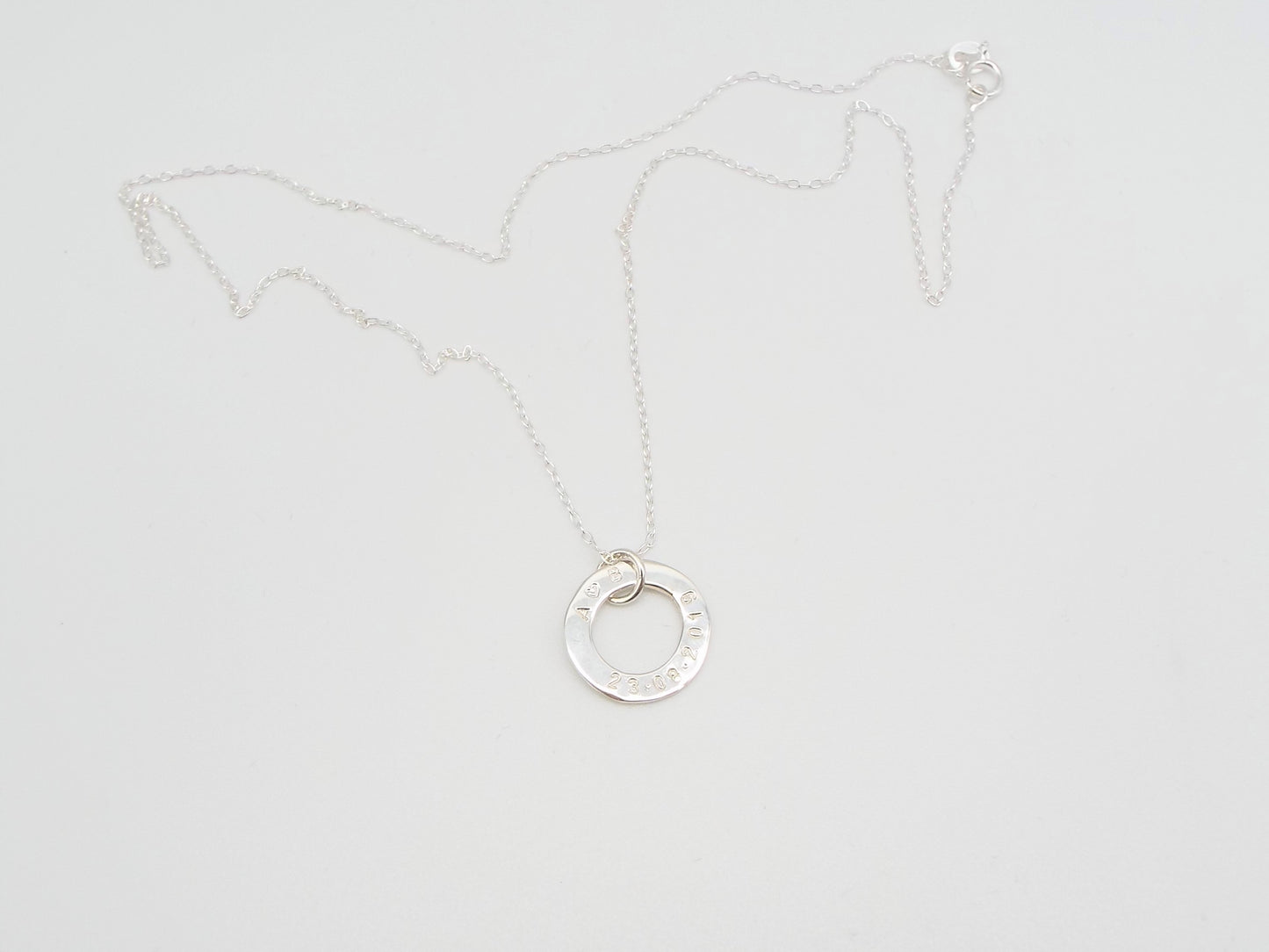 Special Date Silver Necklace