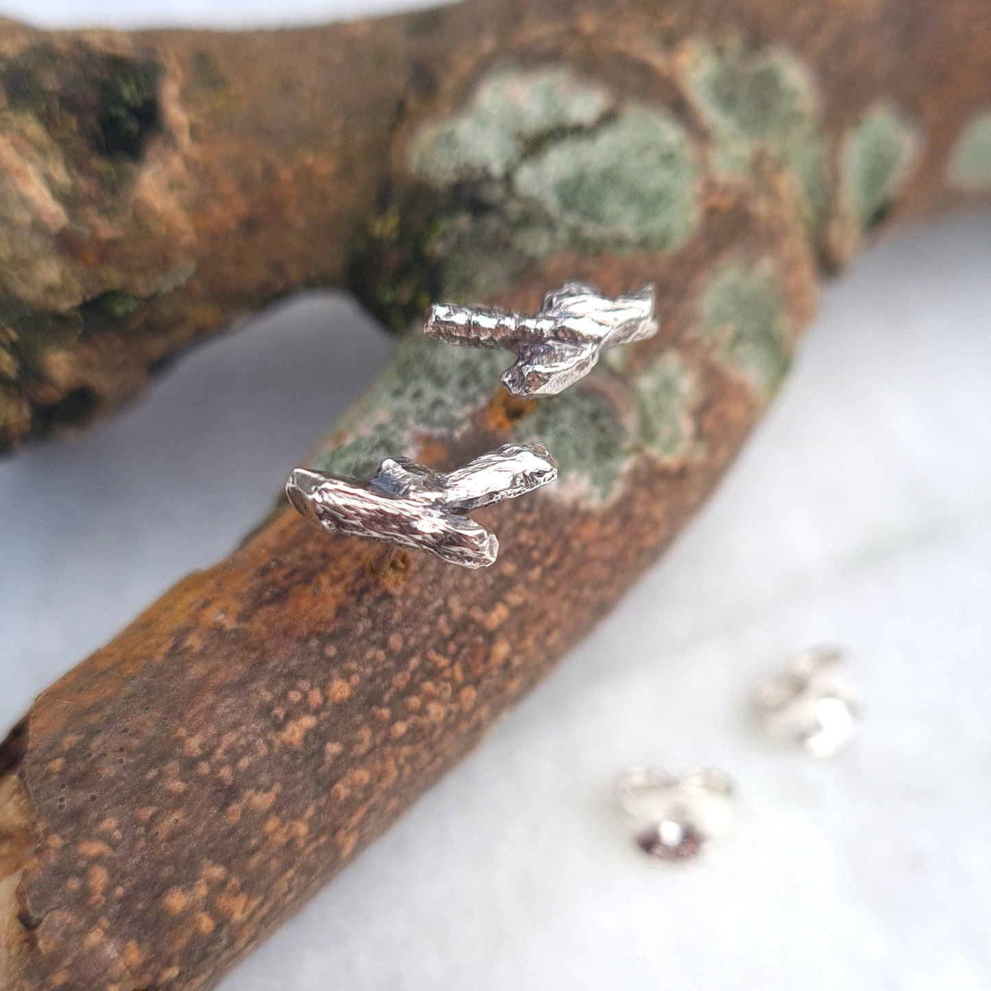 Twigs - Recycled Sterling Silver Studs