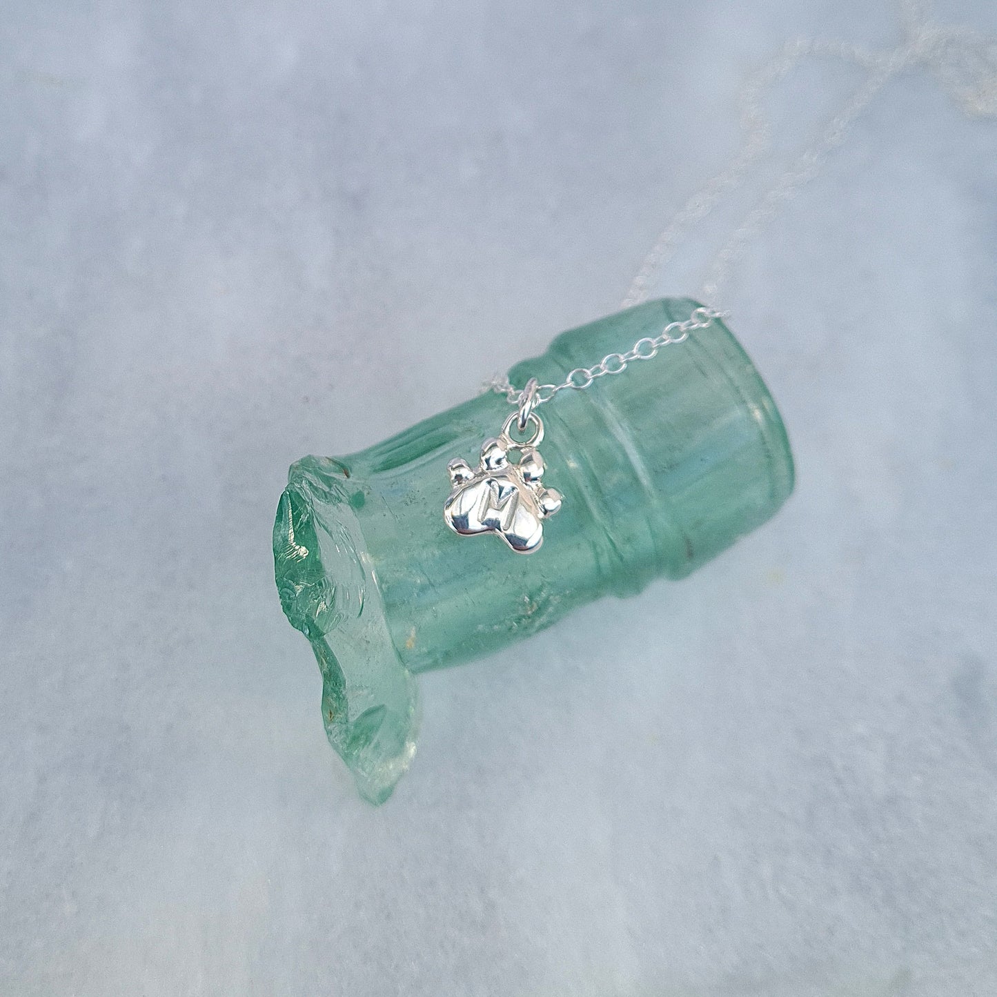 Paw print pendant necklace - Personalised