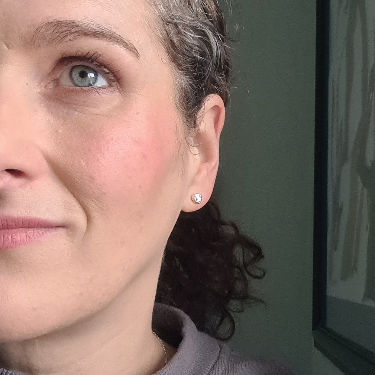 Molten Organic Silver Earrings
