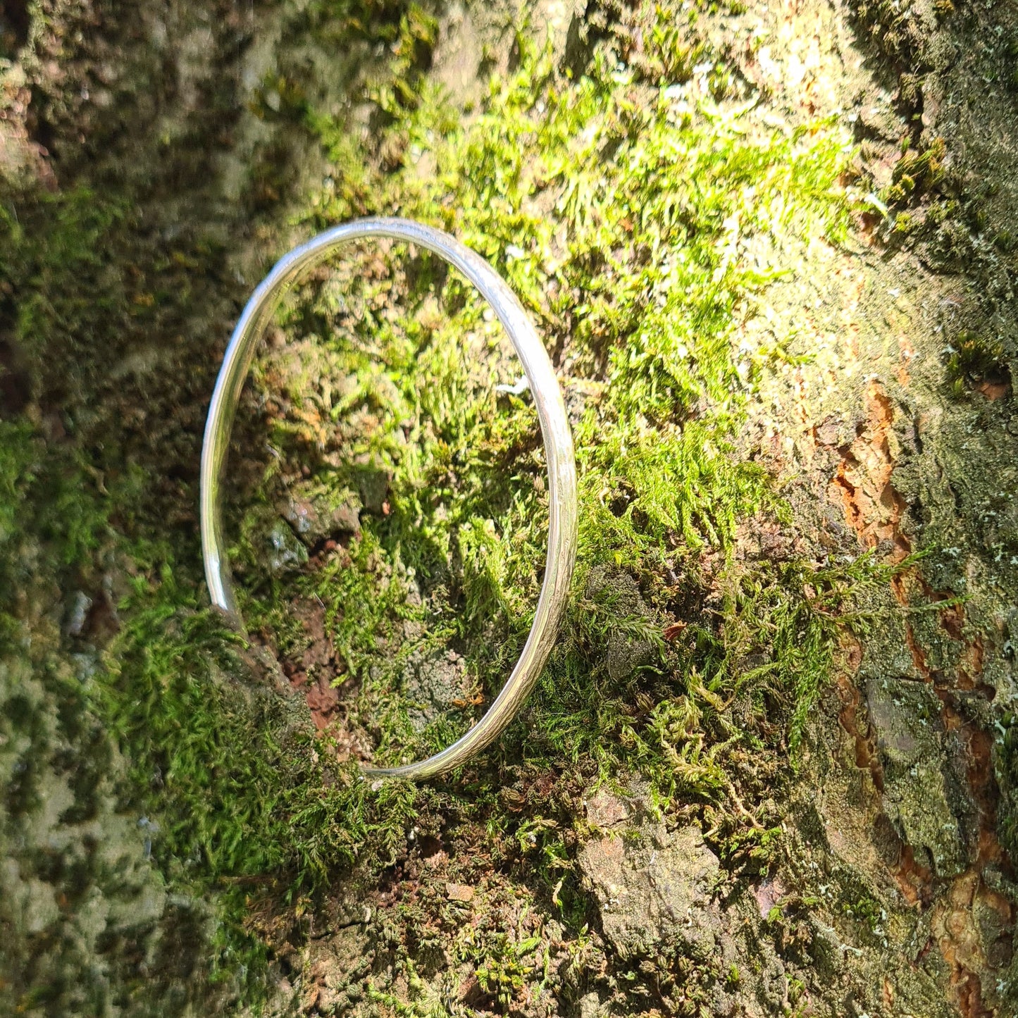 Forged in the woods - Silver Bangle