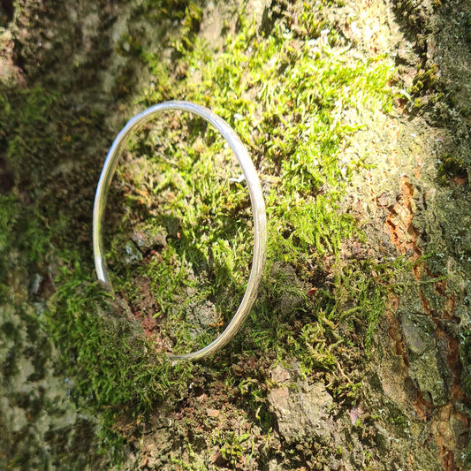 Forged in the woods - Silver Bangle