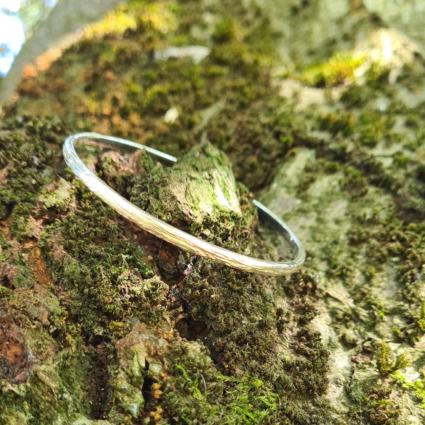 Forged in the woods - Silver Bangle