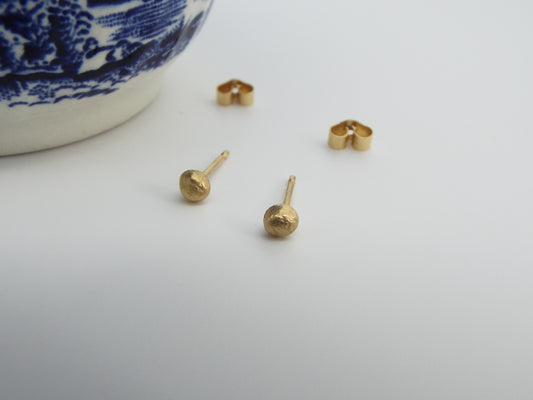 Molten Droplet 9ct Gold Earrings