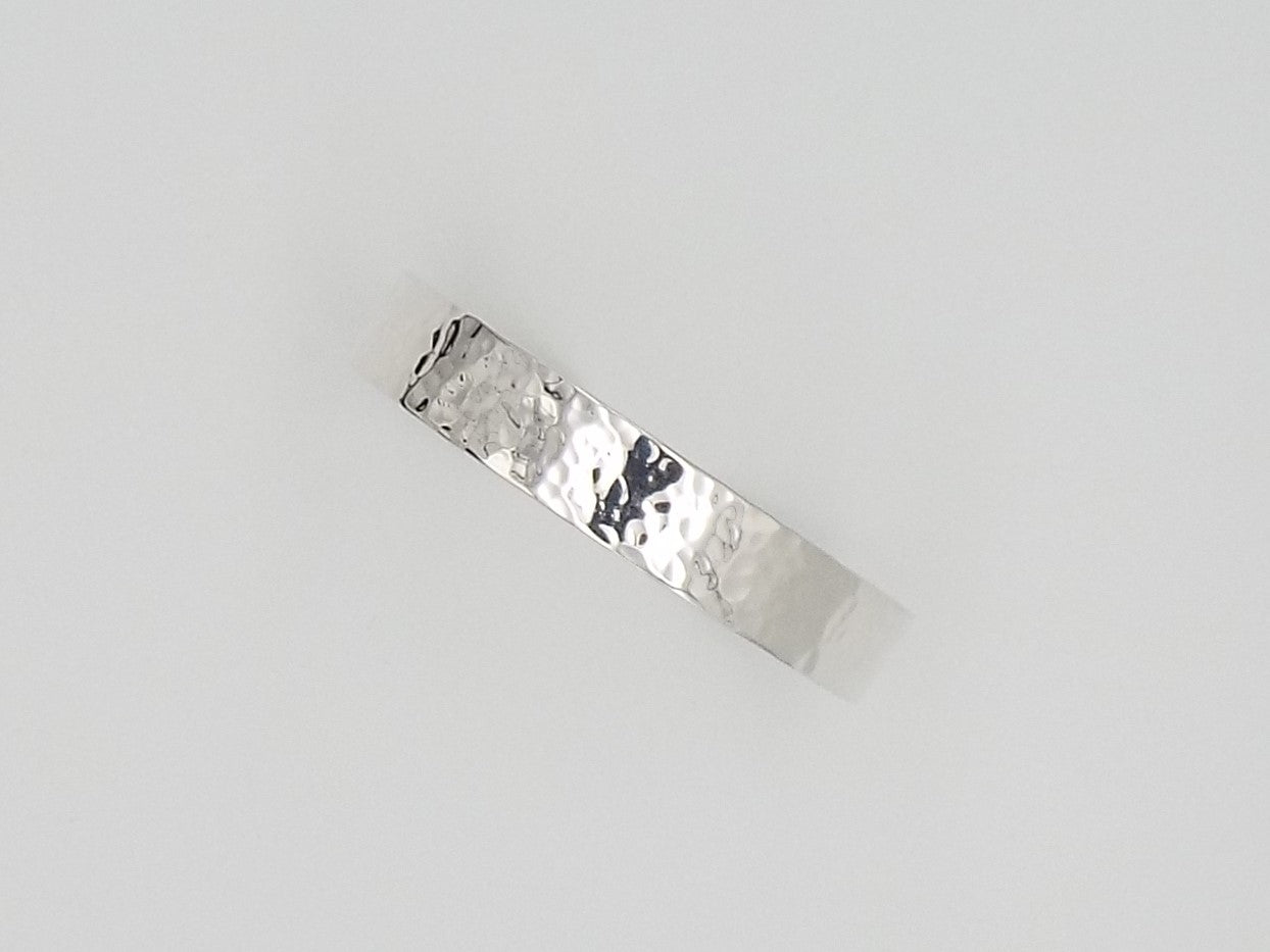 Hammered Sterling Silver Cuff Bracelet - Medium