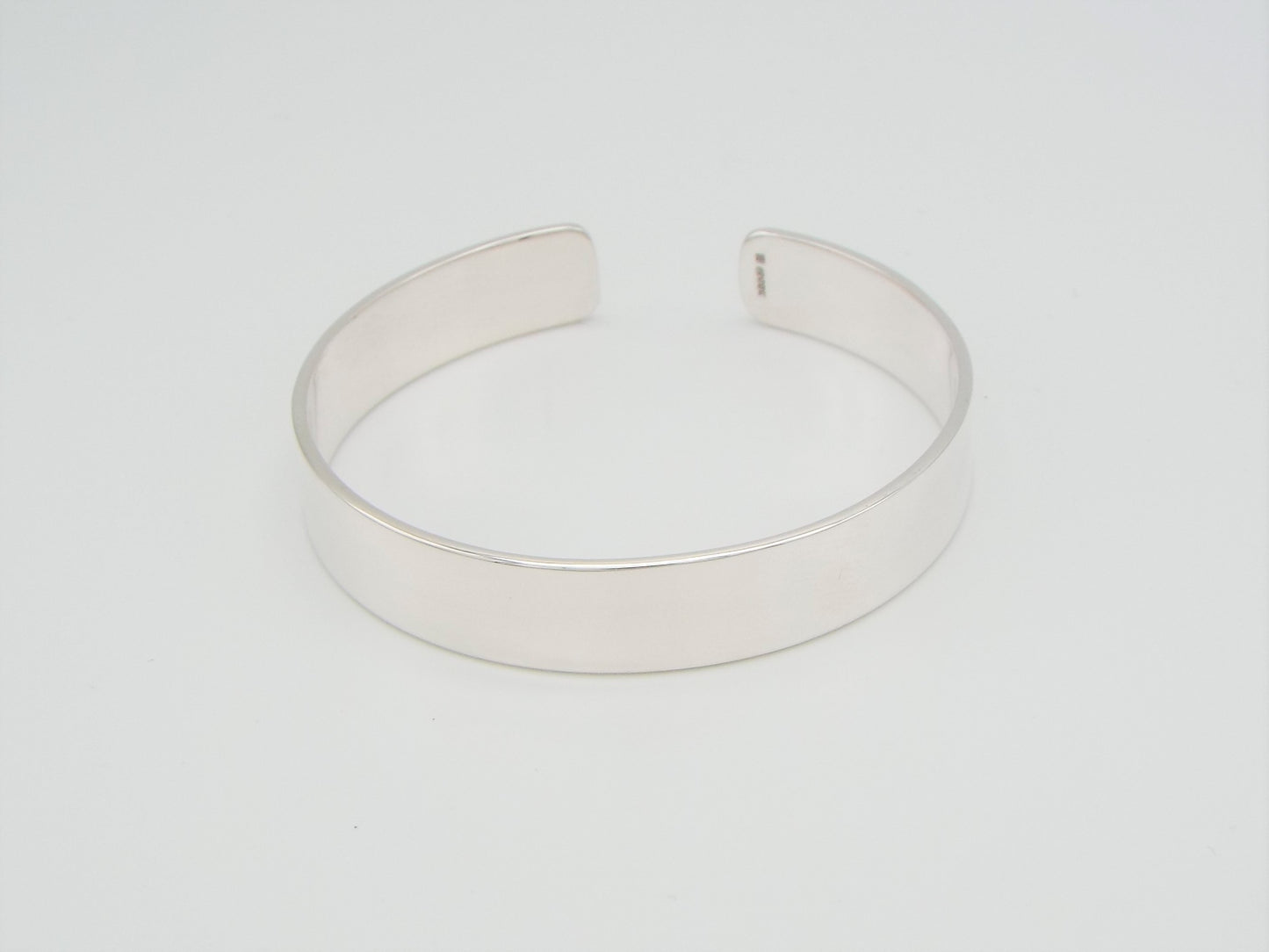 Smooth Polished Sterling Silver Cuff Bracelet - Medium
