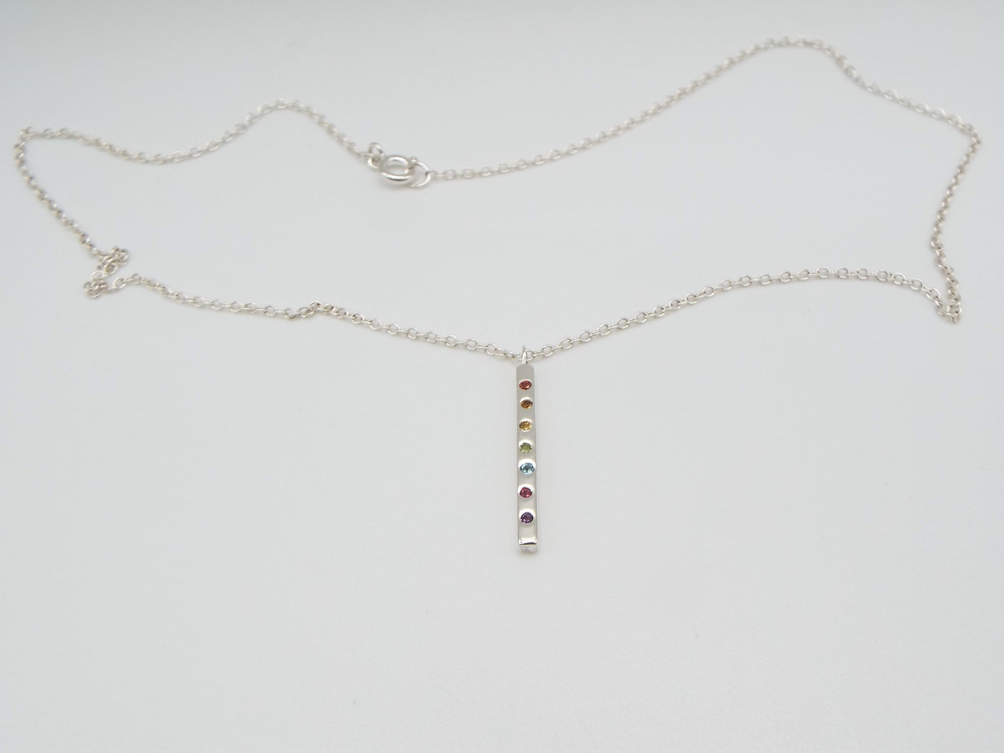 Rainbow gems necklace