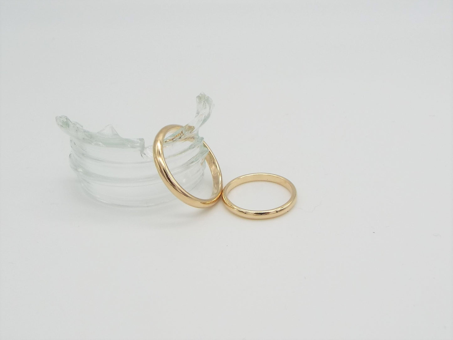 Classic Gold Band - Wedding ring set