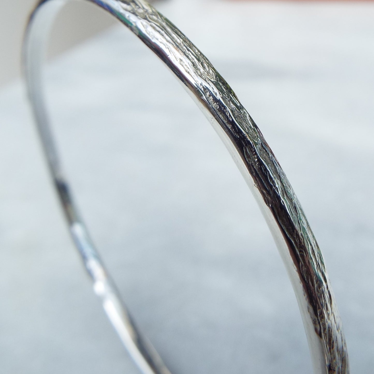 Forged in the woods - Silver Bangle